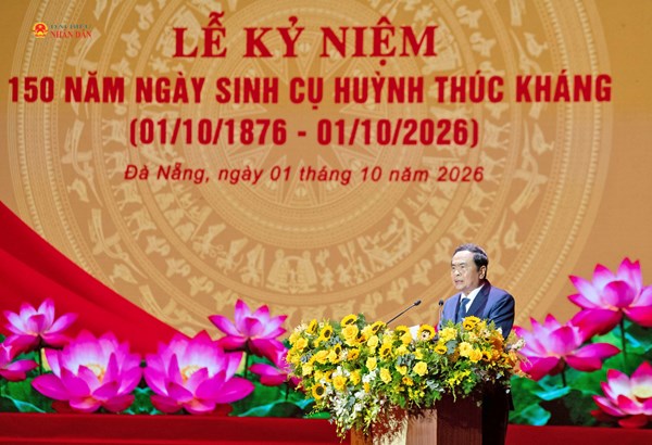 Phát biểu của Chủ tịch Quốc hội Trần Thanh Mẫn tại Lễ kỷ niệm 150 năm Ngày sinh Cụ Huỳnh Thúc Kháng