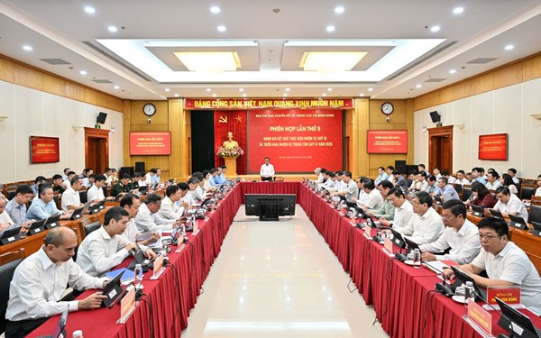 Thông báo kết luận của Ban Chỉ đạo Chuyển đổi số trong các cơ quan đảng tại Phiên họp lần thứ 5