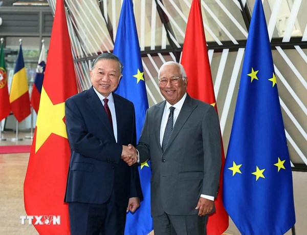 Tổng Bí thư, Chủ tịch nước Tô Lâm hội đàm với Chủ tịch Hội đồng châu Âu António Costa