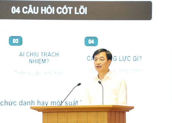 Đồng chí Nguyễn Duy Ngọc: Nhiệm vụ quan trọng nhất là xác định đúng, đầy đủ và thống nhất hệ thống vị trí việc làm