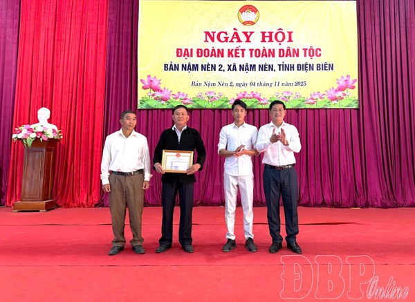 Bản Nậm Nèn 2, xã Nậm Nèn, tỉnh Điện Biên phát huy khối đại đoàn kết, chung sức xây dựng nông thôn mới