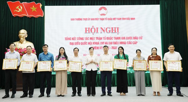 Bắc Ninh tổng kết công tác MTTQ tham gia bầu cử đại biểu Quốc hội khóa XVI và đại biểu HĐND các cấp