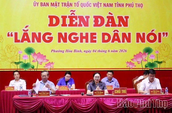 Phú Thọ: Tiếp nhận 21 lượt ý kiến của Nhân dân tại diễn đàn “Lắng nghe dân nói”