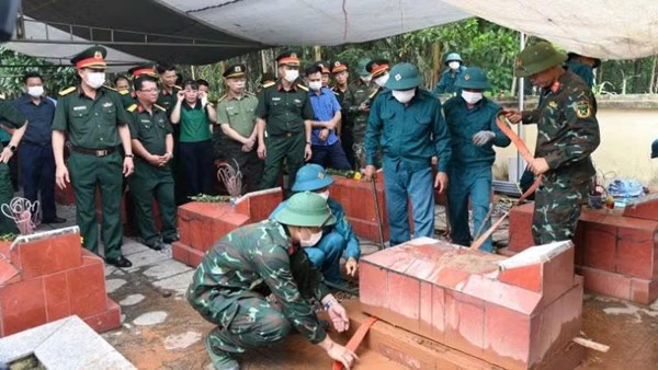 Thái Nguyên triển khai lấy thông tin mẫu hài cốt liệt sĩ