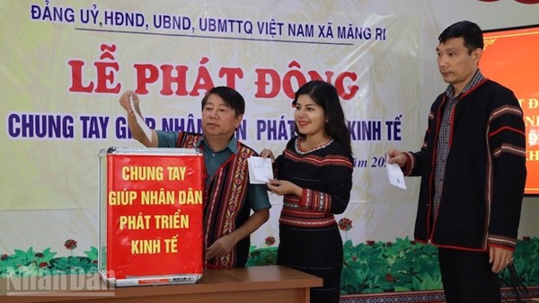 Quảng Ngãi: Phát động phong trào “Chung tay giúp nhân dân xã Măng Ri phát triển kinh tế”