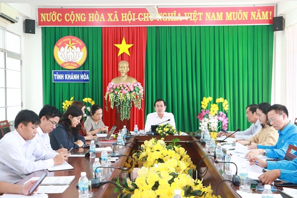Khánh Hòa: Đại hội Mặt trận Tổ quốc Việt Nam cấp xã phải hoàn thành trước 31/10