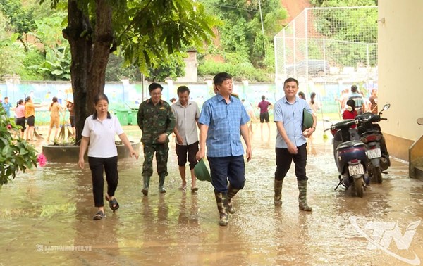 Lãnh đạo tỉnh Thái Nguyên kiểm tra, chỉ đạo khắc phục hậu quả thiên tai tại các xã, phường phía Bắc