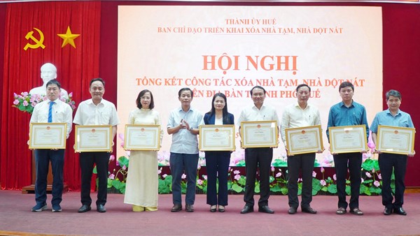 Thành phố Huế hoàn thành mục tiêu xóa nhà tạm, nhà dột nát