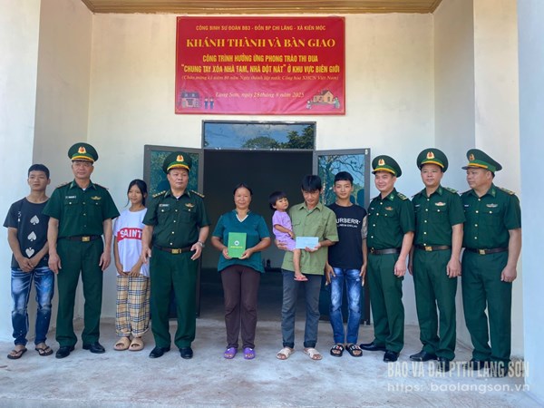 Lạng Sơn: Khánh thành và bàn giao công trình “Xoá nhà tạm, nhà dột nát” tại xã Kiên Mộc