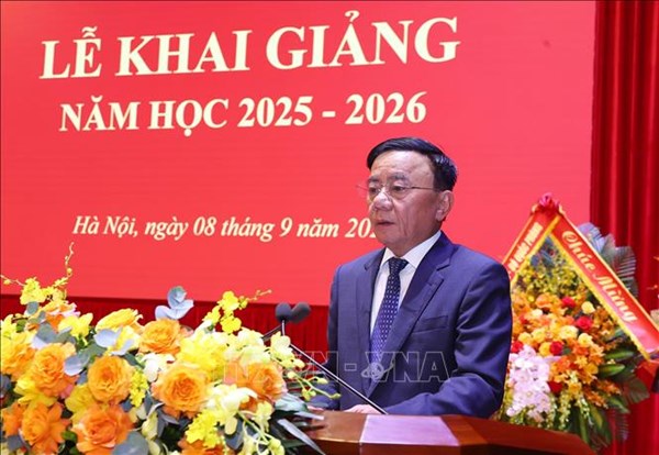 Thường trực Ban Bí thư Trần Cẩm Tú dự khai giảng năm học mới của Học viện Chính trị quốc gia Hồ Chí Minh