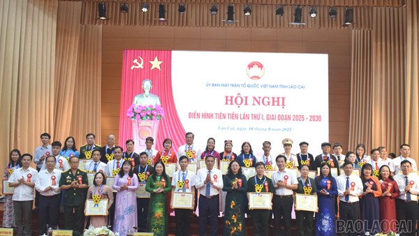 Lào Cai: Hội nghị điển hình tiên tiến Mặt trận Tổ quốc Việt Nam tỉnh lần thứ I, giai đoạn 2025 - 2030