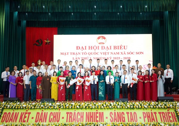 Hà Nội: Đại hội đại biểu Ủy ban MTTQ Việt Nam xã Sóc Sơn lần thứ I, nhiệm kỳ 2025 - 2030