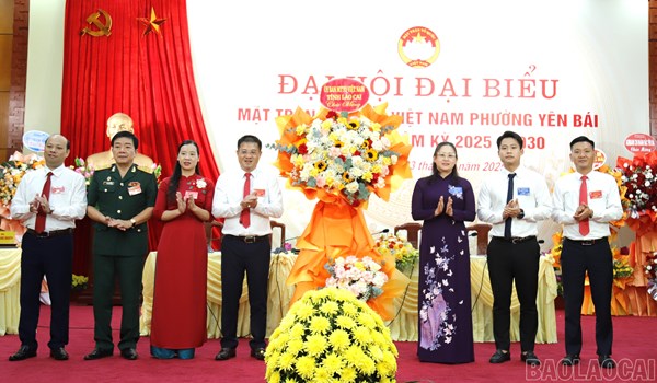 Lào Cai: Đại hội đại biểu Uỷ ban Mặt trận Tổ quốc Việt Nam phường Yên Bái lần thứ I, nhiệm kỳ 2025-2030