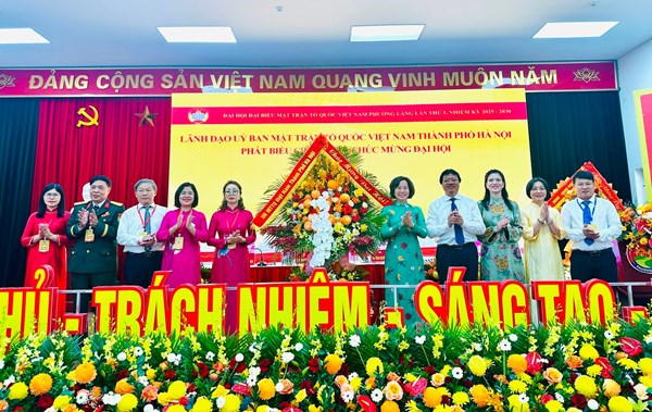 Hà Nội: Đại hội đại biểu MTTQ Việt Nam phường Láng, phường Yên Nghĩa, phường Cầu Giấy lần thứ I, nhiệm kỳ 2025-2030