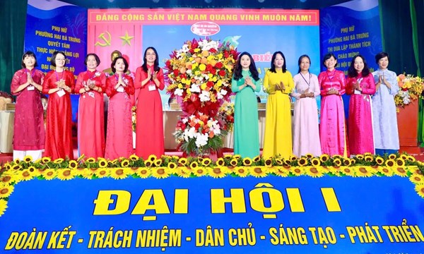 Hà Nội: Ra mắt Ban Chấp hành Hội Liên hiệp phụ nữ phường Hai Bà Trưng gồm 48 người