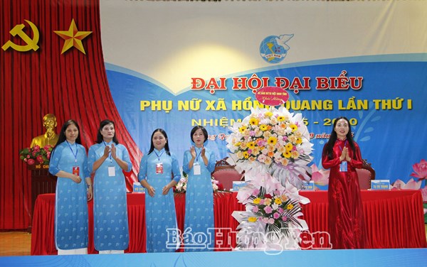 Hưng Yên: Đại hội đại biểu Hội Liên hiệp Phụ nữ xã Hồng Quang lần thứ I, nhiệm kỳ 2025-2030