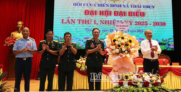 Hưng Yên: Đại hội đại biểu Hội Cựu chiến binh xã Thái Thụy lần thứ I, nhiệm kỳ 2025 - 2030