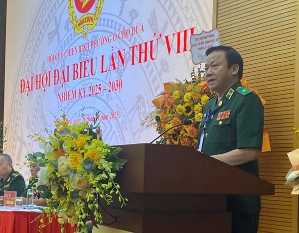 Hà Nội: Đại hội đại biểu CCB phường Ô Chợ Dừa lần thứ VIII