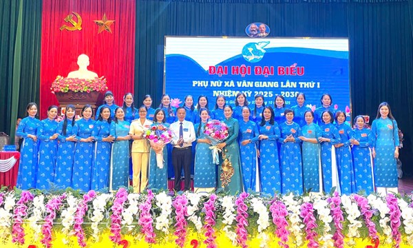 Hưng Yên: Đại hội đại biểu Hội LHPN xã Văn Giang lần thứ I, nhiệm kỳ 2025 - 2030