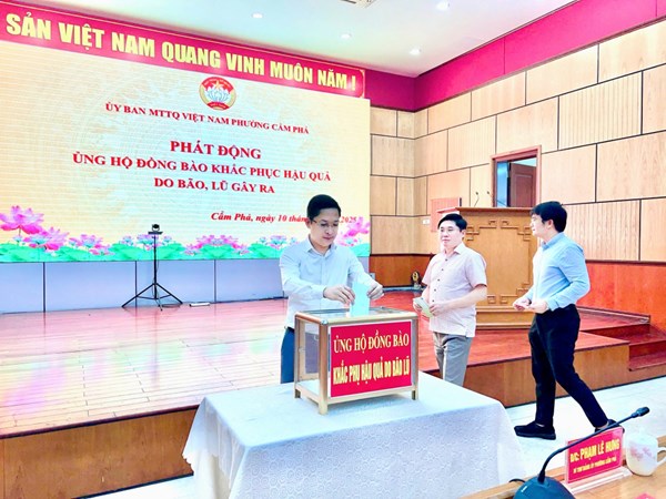 Quảng Ninh: Uỷ ban MTTQ Việt Nam tỉnh phát động ủng hộ đồng bào các tỉnh bị thiệt hại bão số 10, 11