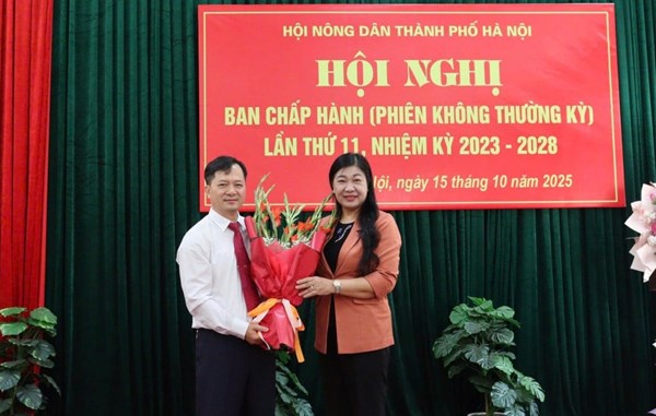 Ông Trương Văn Nhung giữ chức Phó Chủ tịch Hội Nông dân TP Hà Nội