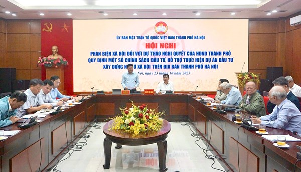 Hà Nội: Phản biện dự thảo nghị quyết hỗ trợ đầu tư xây dựng nhà ở xã hội