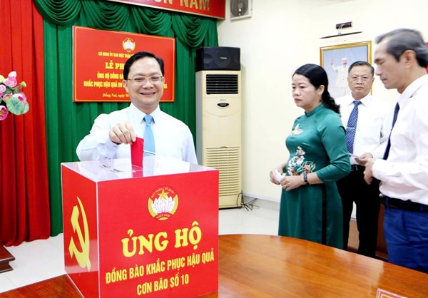 Đồng Nai: Ủy ban MTTQ Việt Nam tỉnh tiếp nhận hơn 84,3 tỷ đồng ủng hộ đồng bào bị thiệt hại do lũ lụt