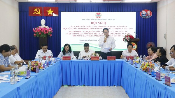 TP Hồ Chí Minh: Sẵn sàng cho Đại hội đại biểu Hội Nông dân cấp Thành phố vào tháng 12/2025