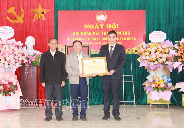 Hưng Yên: Ngày hội Đại đoàn kết toàn dân tộc tại khu dân cư thôn Lê Như Hổ