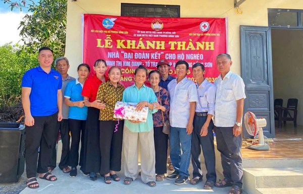 Quảng Trị: Ủy ban MTTQ Việt Nam phường Đồng Sơn hoàn thành hỗ trợ nhà ở cho người có công với cách mạng