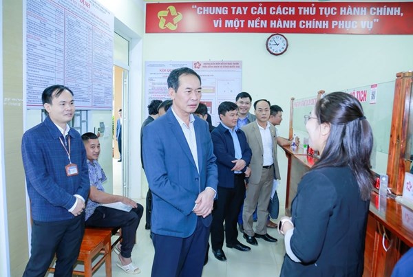 Thanh Hoá: Chủ tịch Ủy ban MTTQ Việt Nam tỉnh Trịnh Tuấn Sinh kiểm tra tình hình vận hành chính quyền địa phương 2 cấp 