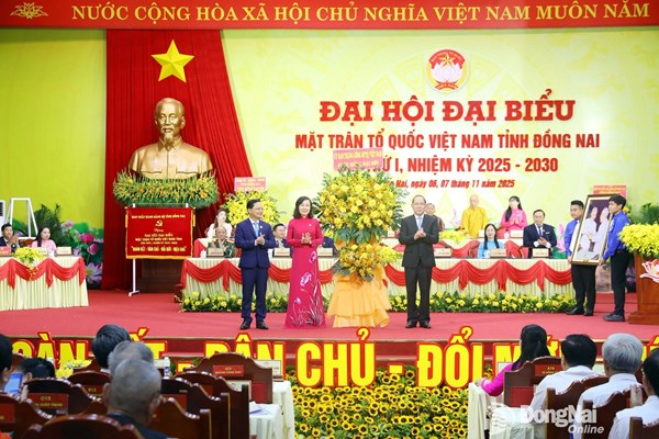 Phó Chủ tịch Hoàng Công Thủy dự Đại hội đại biểu MTTQ Việt Nam tỉnh Đồng Nai lần thứ I, nhiệm kỳ 2025-2030