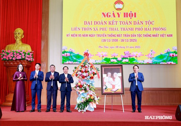 Hải Phòng: Ngày hội Đại đoàn kết toàn dân tộc xã Phú Thái