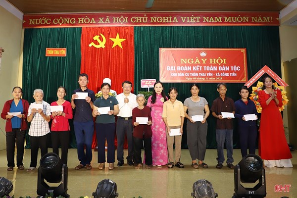 Hà Tĩnh: Ngày hội đại đoàn kết toàn dân tộc thôn Trường An, thôn Thai Yên và thôn Quyết Tiến