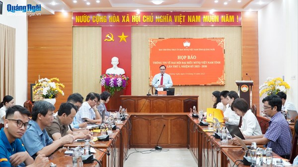 Quảng Ngãi: 523 đại biểu tham dự Đại hội đại biểu MTTQ Việt Nam tỉnh lần thứ I, nhiệm kỳ 2025 - 2030
