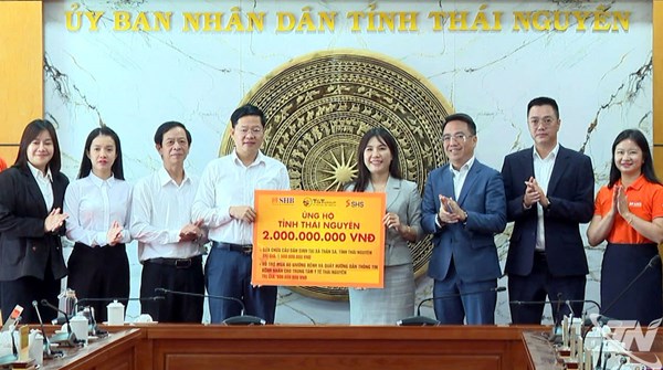 Thái Nguyên: Ủy ban MTTQ Việt Nam tỉnh tiếp nhận ủng hộ khắc phục hậu quả thiên tai