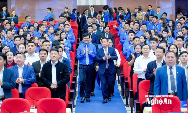 Đại hội đại biểu Đoàn TNCS Hồ Chí Minh tỉnh Nghệ An lần thứ XIX, nhiệm kỳ 2025-2030: “Tiên phong - Đoàn kết - Bản lĩnh - Đột phá - Phát triển”