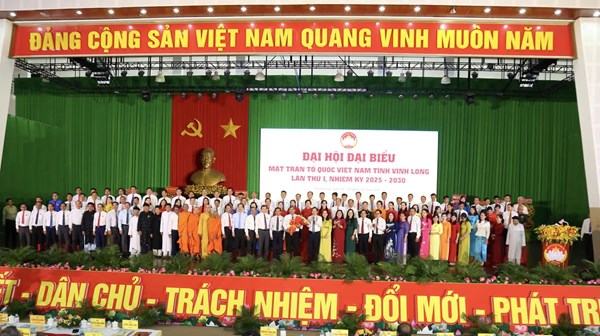 Phó Bí thư Đảng ủy MTTQ, các đoàn thể Trung ương Nguyễn Thái Học dự Đại hội MTTQ Việt Nam tỉnh Vĩnh Long