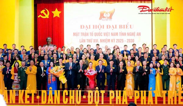 Nghệ An: Đại hội đại biểu MTTQ Việt Nam tỉnh Nghệ An lần thứ XVI, nhiệm kỳ 2025 - 2030