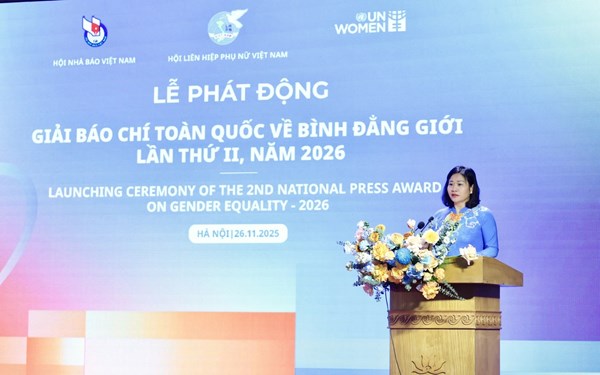 Lễ phát động Giải Báo chí toàn quốc về bình đẳng giới lần thứ II, năm 2026