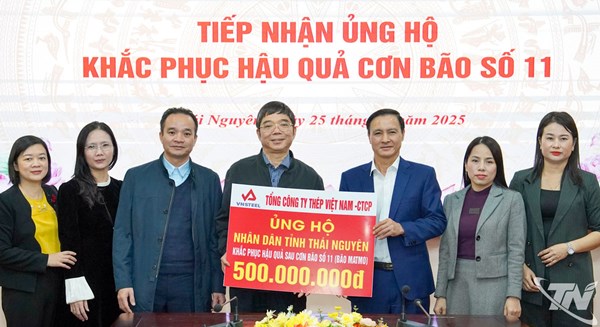 Thái Nguyên: Ủy ban MTTQ Việt Nam tỉnh tiếp nhận 500 triệu đồng khắc phục hậu quả mưa lũ 