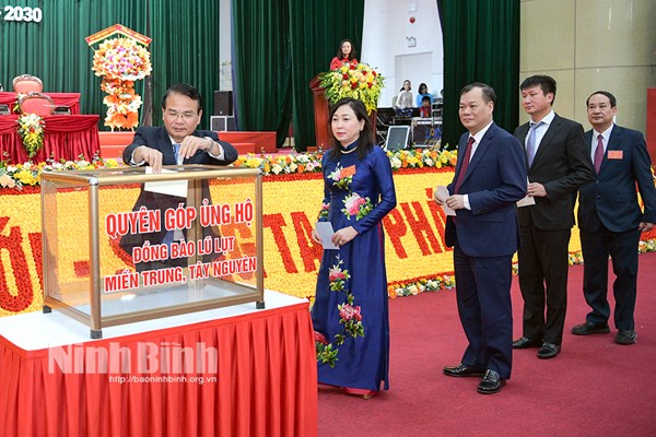 Ninh Bình: Ủy ban MTTQ Việt Nam tỉnh phát động ủng hộ đồng bào miền Trung - Tây Nguyên khắc phục hậu quả mưa lũ 