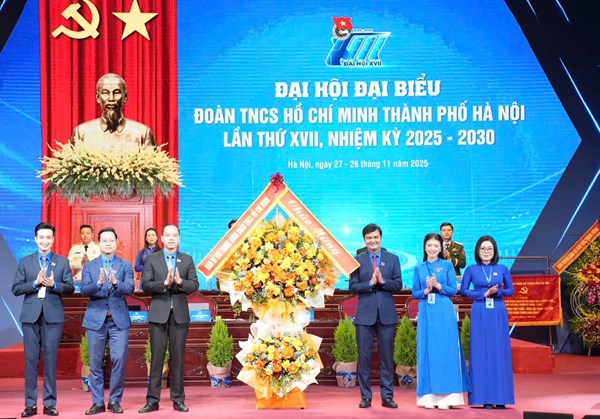 TP Hà Nội: Đại hội đại biểu Đoàn TNCS Hồ Chí Minh lần thứ XVII, nhiệm kỳ 2025 - 2030 