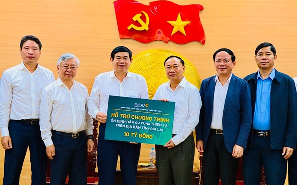 Gia Lai tiếp nhận 10 tỷ đồng khắc phục hậu quả bão lũ 