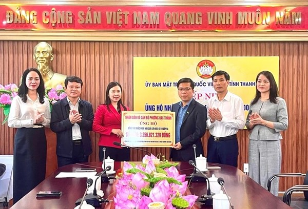 Thanh Hóa: Ủy ban MTTQ Việt Nam tỉnh tiếp nhận hơn 3,5 tỷ đồng hỗ trợ người dân khắc phục hậu quả bão số 10 