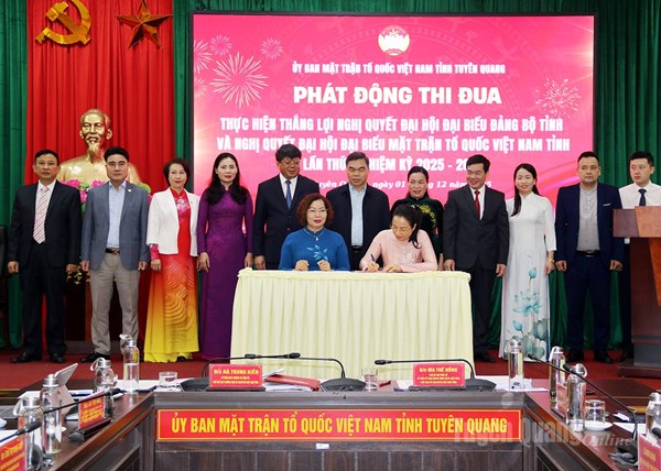 Tuyên Quang: Ủy ban MTTQ Việt Nam tỉnh phát động thi đua thực hiện thắng lợi Nghị quyết Đại hội