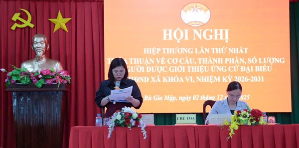 Đồng Nai: Hội nghị hiệp thương lần thứ nhất Ủy ban MTTQ Việt Nam xã Bù Gia Mập 