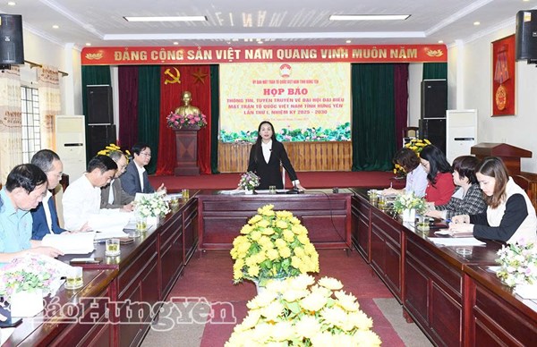 Hưng Yên: 550 đại biểu tham dự Đại hội đại biểu MTTQ Việt Nam tỉnh lần thứ I, nhiệm kỳ 2025 - 2030