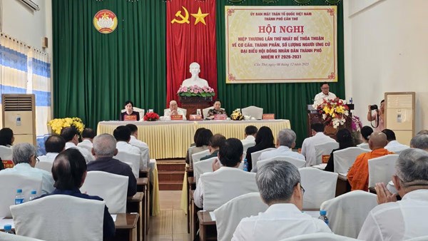 TP Cần Thơ: Ủy ban MTTQ Việt Nam thành phố tổ chức Hội nghị hiệp thương lần thứ nhất 