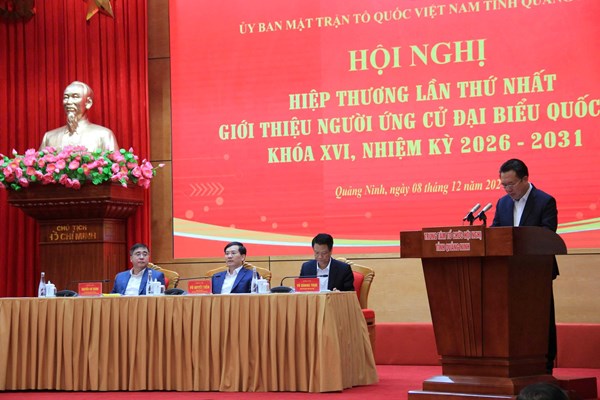 Quảng Ninh: Ủy ban MTTQ Việt Nam tỉnh tổ chức hội nghị hiệp thương lần thứ nhất